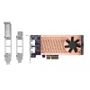 QNAP QM2-2P2G2T PCIe išplėtimo kortelė, M.2 NVMe SSD + 2,5GbE