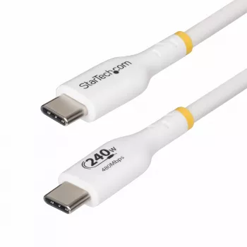 StarTech.com 4 m baltas USB-C įkrovimo laidas, USB-IF sertifikuotas, 240W PD EPR, USB 2.0, nešiojamojo kompiuterio įkroviklio laidas