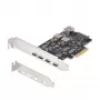 StarTech.com 5 prievadų USB PCIe kortelė, USB 3.2 10Gbps, PCI Express kortelė su 4x USB-C prievadais, 1x vidiniu USB-A prievadu, USB PCIe valdiklio kortelė, Windows/macOS/Linux