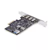 StarTech.com 5 prievadų USB PCIe kortelė, USB 3.2 10Gbps, PCI Express kortelė su 4x USB-C prievadais, 1x vidiniu USB-A prievadu, USB PCIe valdiklio kortelė, Windows/macOS/Linux