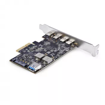 StarTech.com 5 prievadų USB PCIe kortelė, USB 3.2 10Gbps, PCI Express kortelė su 4x USB-C prievadais, 1x vidiniu USB-A prievadu, USB PCIe valdiklio kortelė, Windows/macOS/Linux