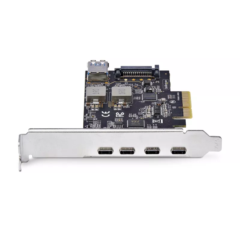 StarTech.com 5 prievadų USB PCIe kortelė, USB 3.2 10Gbps, PCI Express kortelė su 4x USB-C prievadais, 1x vidiniu USB-A prievadu, USB PCIe valdiklio kortelė, Windows/macOS/Linux