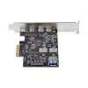 StarTech.com 5 prievadų USB PCIe kortelė, USB 3.2 10Gbps, PCI Express kortelė su 4x USB-C prievadais, 1x vidiniu USB-A prievadu, USB PCIe valdiklio kortelė, Windows/macOS/Linux