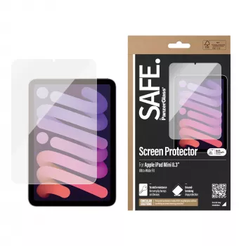 PanzerGlass SAFE. by ® Ekrano apsauga iPad Mini 8.3'' (2021, 2024) | Itin platus prigludimas