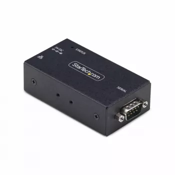 StarTech.com 1 prievado nuosekliojo prievado į Ethernet adapteris, IP nuosekliųjų įrenginių serveris nuotoliniams RS232 įrenginiams, montuojamas ant sienos/DIN bėgio, metalinis korpusas, RJ45 LAN į DB9 nuoseklųjį keitiklį