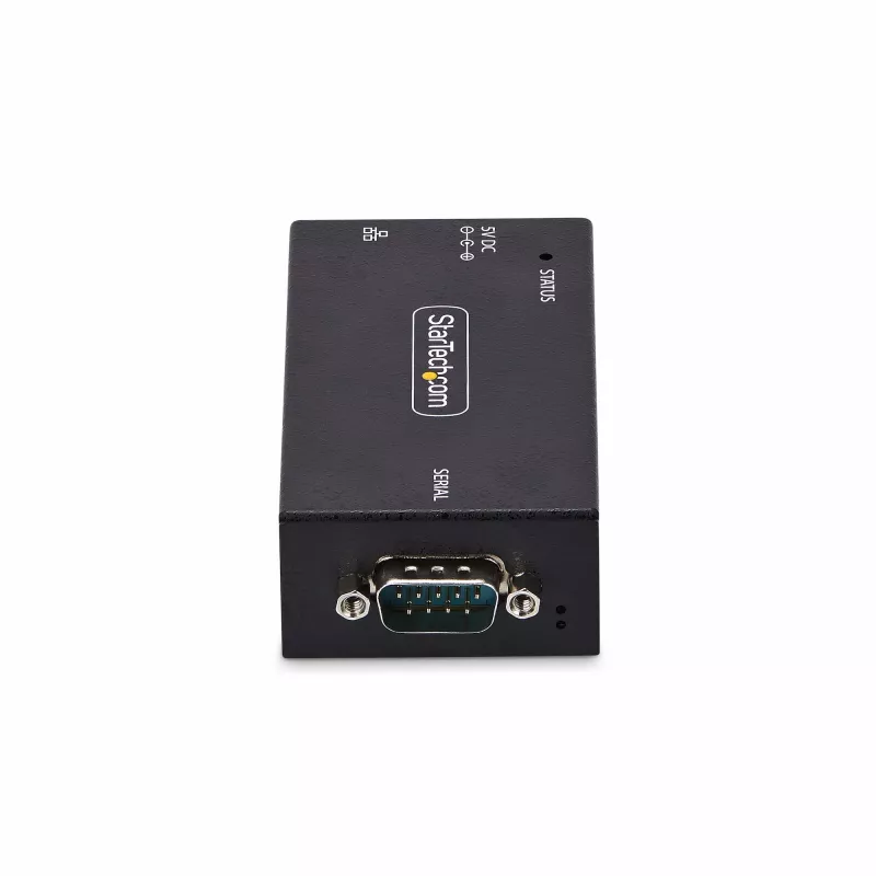 StarTech.com 1 prievado nuosekliojo prievado į Ethernet adapteris, IP nuosekliųjų įrenginių serveris nuotoliniams RS232 įrenginiams, montuojamas ant sienos/DIN bėgio, metalinis korpusas, RJ45 LAN į DB9 nuoseklųjį keitiklį