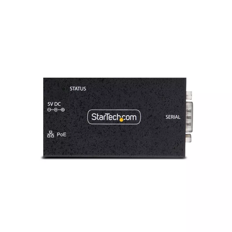 StarTech.com 1 prievado nuosekliojo prievado į Ethernet adapteris, 802.3af PoE IP nuosekliojo įrenginio serveris nuotoliniams RS232 įrenginiams, montuojamas ant sienos/DIN bėgio, RJ45 LAN į DB9 nuosekliosios sąsajos keitiklis, TAA