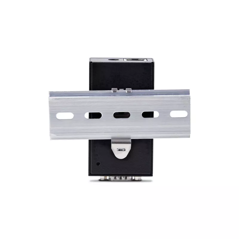 StarTech.com 1 prievado nuosekliojo prievado į Ethernet adapteris, 802.3af PoE IP nuosekliojo įrenginio serveris nuotoliniams RS232 įrenginiams, montuojamas ant sienos/DIN bėgio, RJ45 LAN į DB9 nuosekliosios sąsajos keitiklis, TAA