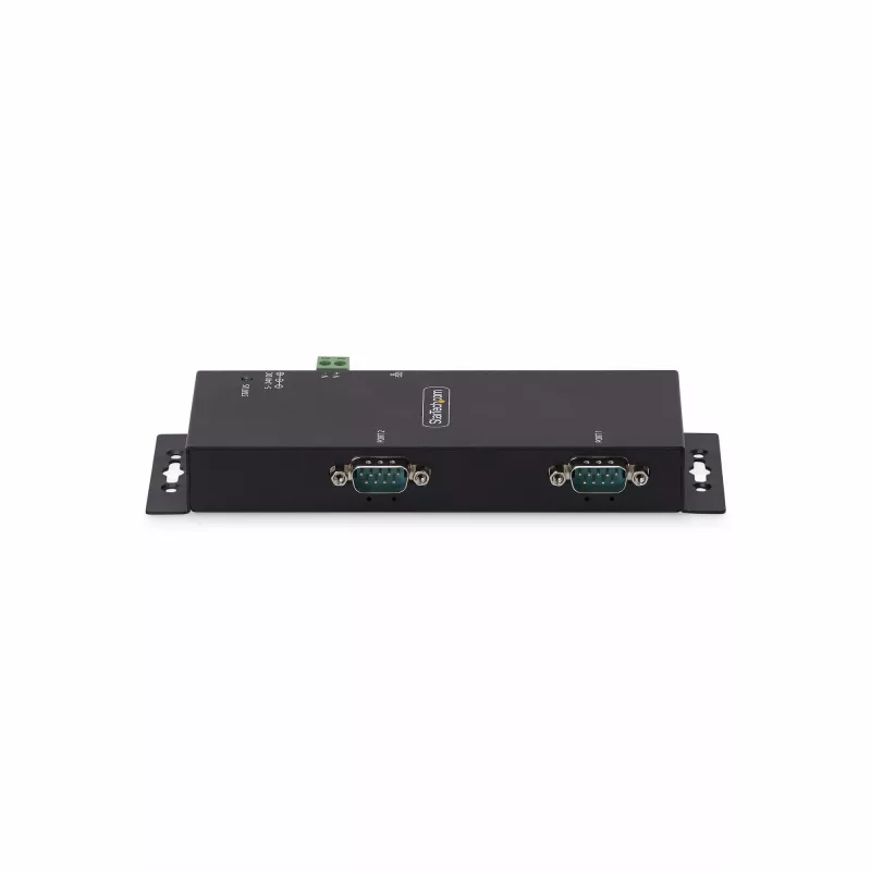 StarTech.com 2 prievadų serijinis į Ethernet adapteris, IP serijinių įrenginių serveris nuotoliniams RS232 įrenginiams, montuojamas ant sienos/DIN bėgio, metalinis korpusas, RJ45 LAN į DB9 serijinis keitiklis