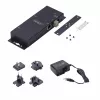 StarTech.com 2 prievadų serijinis į Ethernet adapteris, IP serijinių įrenginių serveris nuotoliniams RS232 įrenginiams, montuojamas ant sienos/DIN bėgio, metalinis korpusas, RJ45 LAN į DB9 serijinis keitiklis