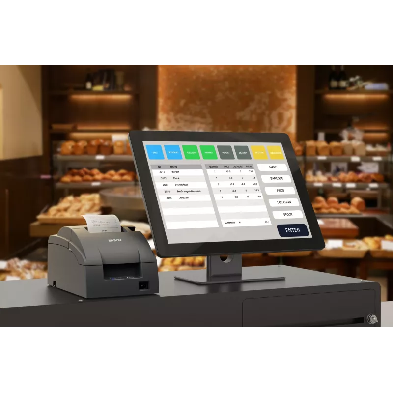 Kasos kvitų spausdintuvas Epson TM-U220IIB Serial PS NE Sensor ECW