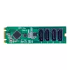 StarTech.com 4 prievadų M.2 į SATA adapterio kortelė, M.2 PCIe 3.0 į SATA HDD/SSD plėtimosi kortelė, ASM1064 mikroschema, M.2 NVMe į 4x HDD/SSD, skirta Windows/macOS/Linux