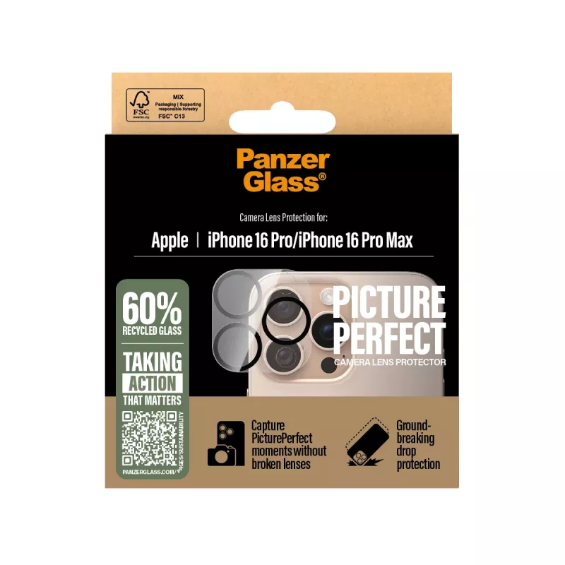 PanzerGlass ® PicturePerfect fotoaparato objektyvo apsauga iPhone 16 Pro | 16 Pro Max