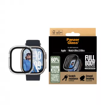 PanzerGlass ® viso korpuso permatomas dėklas Apple Watch Ultra 3 | Ultra 2 | Ultra | 49mm