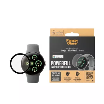 PanzerGlass ® Ekrano apsauga Google Pixel Watch 3 (41mm) | Itin platus dengimas
