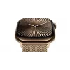 Išmanusis laikrodis Apple Watch Series 10 GPS + Cellular 46 mm auksinis titano korpusas su Starlight Sport Band dirželiu M/L