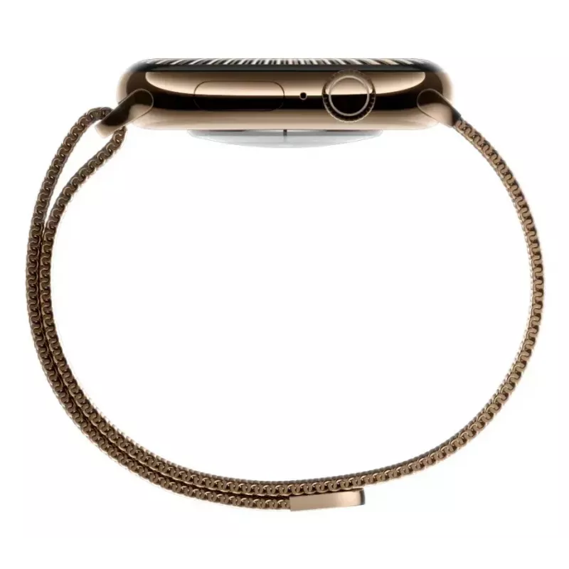 Išmanusis laikrodis Apple Watch Series 10 GPS + Cellular 46 mm auksinis titano korpusas su Starlight Sport Band dirželiu M/L