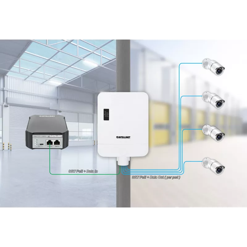 Intellinet 509220 tinklo jungiklis 5 Gigabit Ethernet prievadai PoE