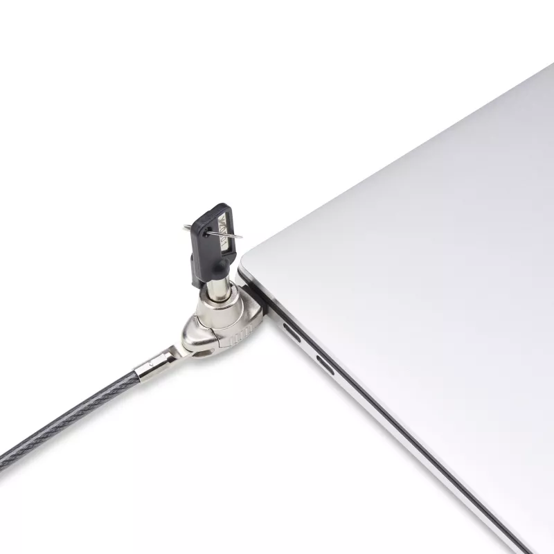 StarTech.com plonas spyna, suderinama su Noble Wedge® lizdu, 1,5 m fiksavimo kabelis, apsauga nuo vagystės nešiojamam kompiuteriui, pjovimui atsparus plieninis kabelis, raktinė spyna