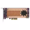 QNAP QM2-2P-244A PCIe plokštė su dviem M.2 lizdais NVMe SSD