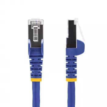 StarTech.com 0,5 m mėlynas CAT8 eterneto kabelis, RJ45, 25G/40G, 2000MHz, 100W PoE++, S/FTP, 26AWG gryna varinė viela, LSZH, ekranuotas tinklo jungiamasis laidas su įtempimo mažinimo elementais, individualiai išbandytas