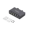 StarTech.com I51G-ETHERNET-SWITCH 5 prievadų nevaldomas pramoninis Gigabit Ethernet komutatorius, 10/100/1000, DIN bėgeliui ar sienai, IP30, -40…75 °C (-40–167 °F), DC, TAA