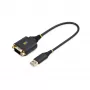 StarTech.com 1ft (30cm) USB į RS232 adapterio laidas, COM išlaikymas, keičiamos veržlės/varžtai, USB-A į DB9 RS232, FTDI IC, apsauga nuo ESD, Windows/macOS/Linux