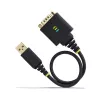 StarTech.com 1ft (30cm) USB į RS232 adapterio laidas, COM išlaikymas, keičiamos veržlės/varžtai, USB-A į DB9 RS232, FTDI IC, apsauga nuo ESD, Windows/macOS/Linux