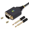StarTech.com 1ft (30cm) USB į RS232 adapterio laidas, COM išlaikymas, keičiamos veržlės/varžtai, USB-A į DB9 RS232, FTDI IC, apsauga nuo ESD, Windows/macOS/Linux
