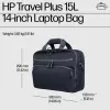 Dėklas nešiojamam kompiuteriui HP Travel Plus 15L 14 colių portfelis 820g vienspalvis