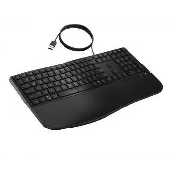 HP 485 patogus laidinis klaviatūra, pilno dydžio, USB, membraninė, su riešo atrama