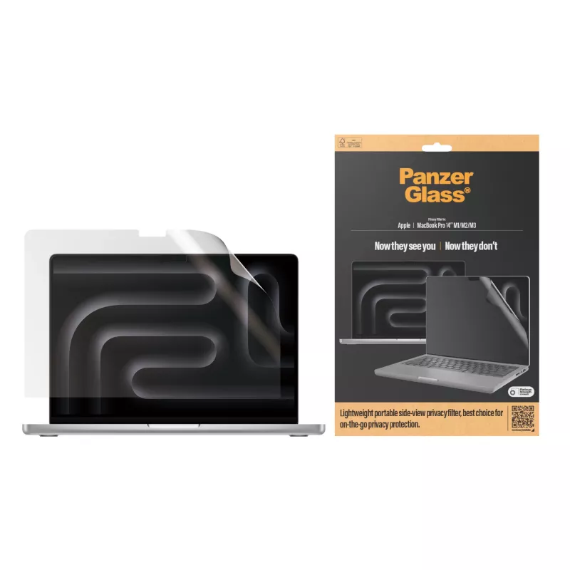 Apsauginis ekrano stiklas PanzerGlass DualPrivacy MacBook Pro 14 colių M1 M2 M3 M4