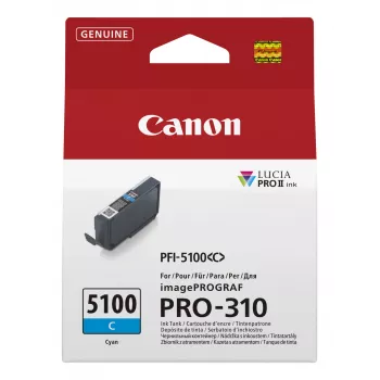 Originalus Canon PFI-5100 C rašalo kasetė, žydra (1 vnt.)