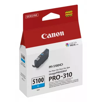 Originalus Canon PFI-5100 C rašalo kasetė, žydra (1 vnt.)