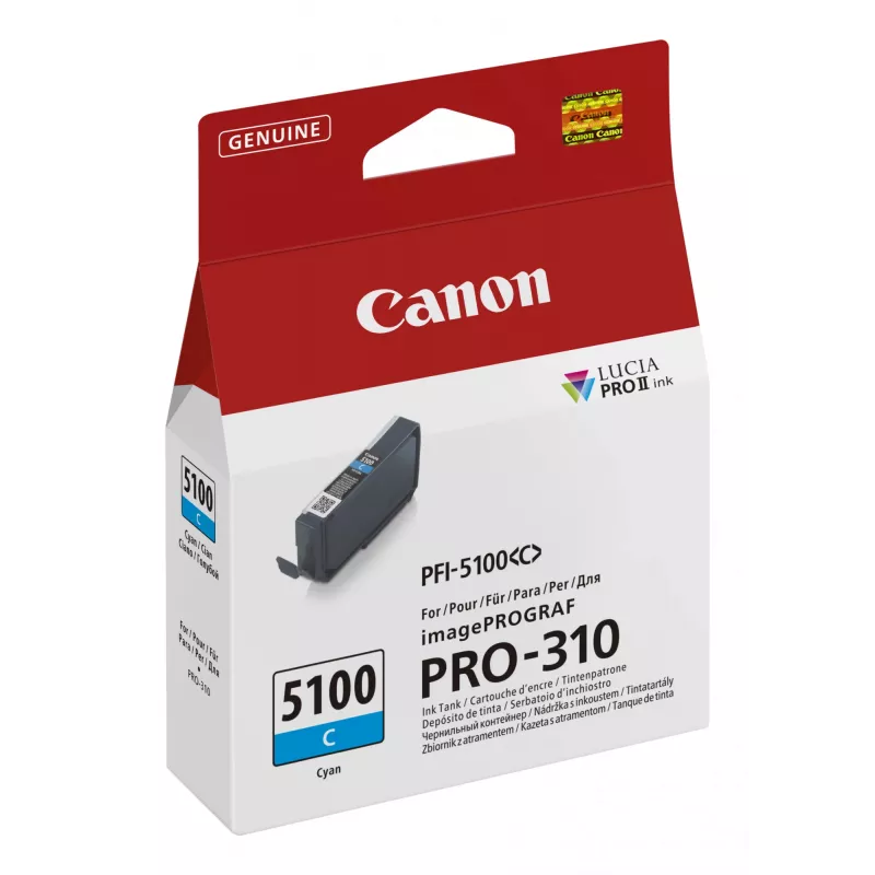 Originalus Canon PFI-5100 C rašalo kasetė, žydra (1 vnt.)