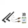 Shuttle WLN-M3 - WLAN rinkinys, skirtas Edge PC serijos SPCEL, Intel M.2 WLAN plokštė (ax)/Bluetooth, su laidais ir išorinėmis antenomis