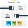StarTech.com 1,5 pėdų (50 cm) Thunderbolt 5 laidas, 80Gbps / iki 120Gbps, 240W PD, 8K 60Hz, sertifikuotas Thunderbolt laidas – suderinamas su Thunderbolt 4 / USB4 / USB-C