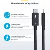 StarTech.com 1,5 pėdų (50 cm) Thunderbolt 5 laidas, 80Gbps / iki 120Gbps, 240W PD, 8K 60Hz, sertifikuotas Thunderbolt laidas – suderinamas su Thunderbolt 4 / USB4 / USB-C