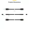 StarTech.com 1,5 pėdų (50 cm) Thunderbolt 5 laidas, 80Gbps / iki 120Gbps, 240W PD, 8K 60Hz, sertifikuotas Thunderbolt laidas – suderinamas su Thunderbolt 4 / USB4 / USB-C