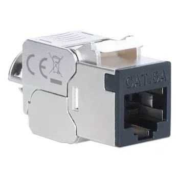 Intellinet 791298 Cat6a 10G ekranuotas keystone modulis, juodas