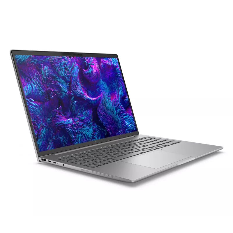 HP ZBook 8 G1i nešiojamas kompiuteris Intel Core Ultra 7 255H 40,6 cm (16 colių) WUXGA 32 GB DDR5-SDRAM Wi-Fi 7 (802.11be) Windows 11 Pro AI PC