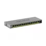 NETGEAR GS116EP valdomas L2/L3 Gigabit Ethernet (10/100/1000) jungiklis su PoE, pilka