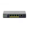 NETGEAR GS105EPP nevaldomas gigabitinio eterneto (10/100/1000) jungiklis su „Power over Ethernet“ (PoE), skirtas stalui/sienai, pilkas