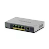 NETGEAR GS105EPP nevaldomas gigabitinio eterneto (10/100/1000) jungiklis su „Power over Ethernet“ (PoE), skirtas stalui/sienai, pilkas