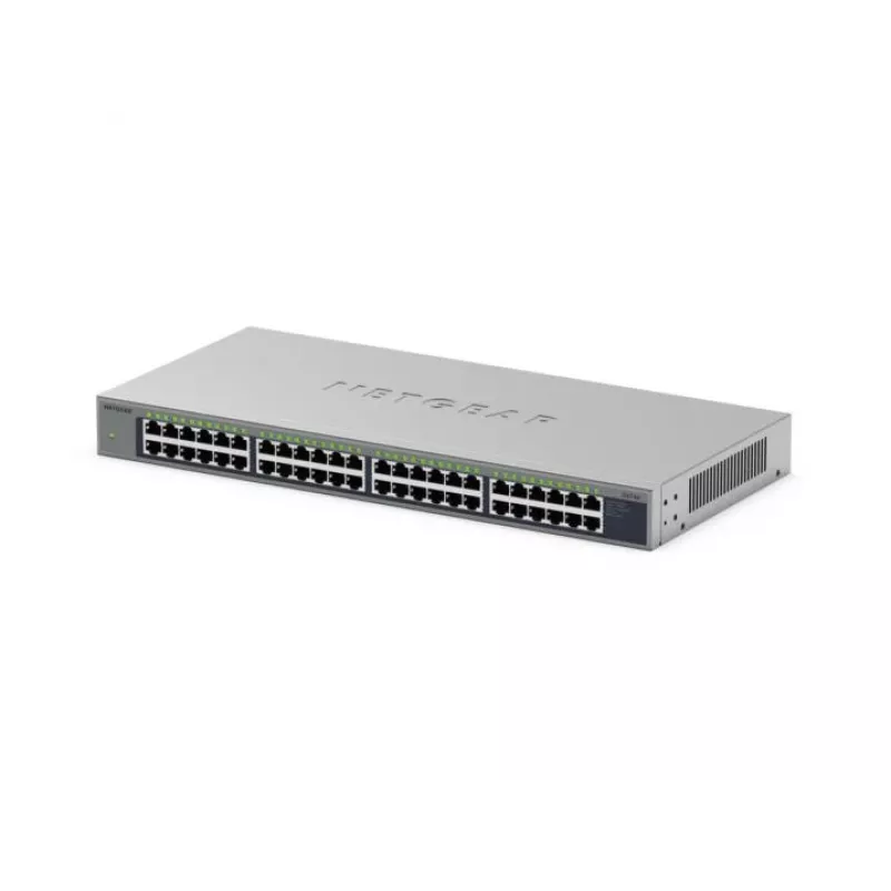 NETGEAR GS748 nevaldomas Gigabit Ethernet (10/100/1000) pilkas jungiklis