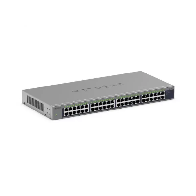 NETGEAR GS748 nevaldomas Gigabit Ethernet (10/100/1000) pilkas jungiklis