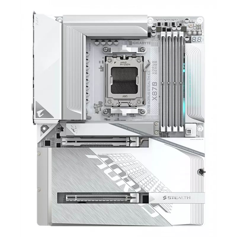 Motininė plokštė GIGABYTE X870 AORUS STEALTH ICE, AMD AM5, ATX