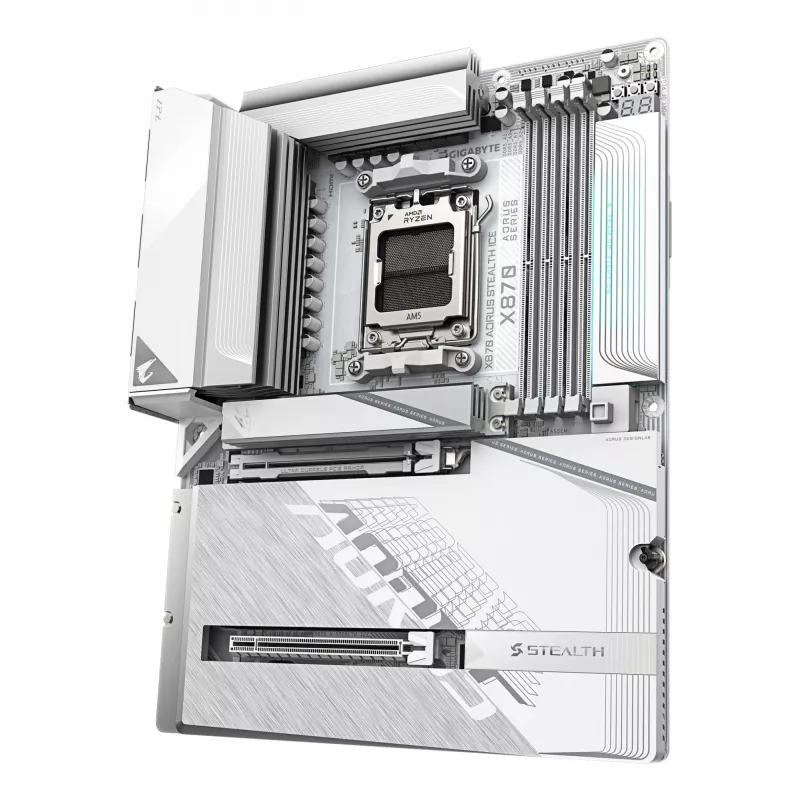 Motininė plokštė GIGABYTE X870 AORUS STEALTH ICE, AMD AM5, ATX