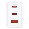 AC kroviklis patalpoms D-Link DCP-651 — 65 W GaN, 2x USB-C, universali sąsaja, 90–264 V, baltas
