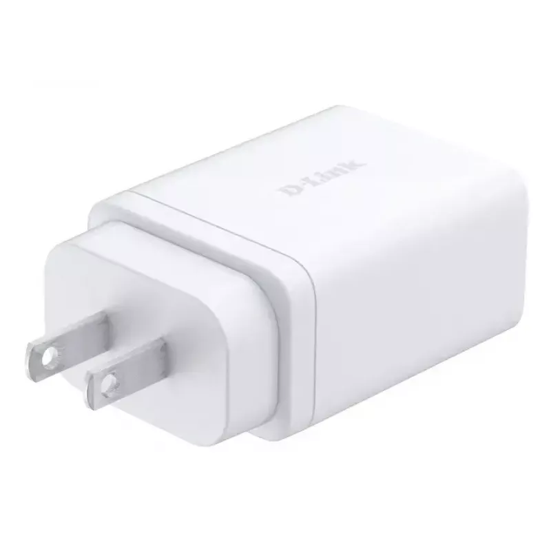 AC kroviklis patalpoms D-Link DCP-651 — 65 W GaN, 2x USB-C, universali sąsaja, 90–264 V, baltas